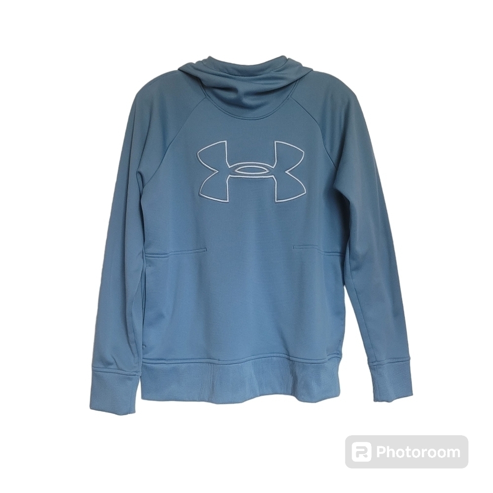 Under Armour Baby Blue Loose Coldgear Hoodie Size M